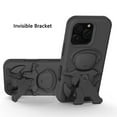 thumbnail image 3 of Case Designed for iPhone 16 Pro Max, Luxury EVA Material Kickstand 3D Pattern Skin Friendly Shockproof Protective Anti-fall Kids Men Women Boys Girls Phone Cover for iPhone 16 Pro Max - Black, 3 of 9