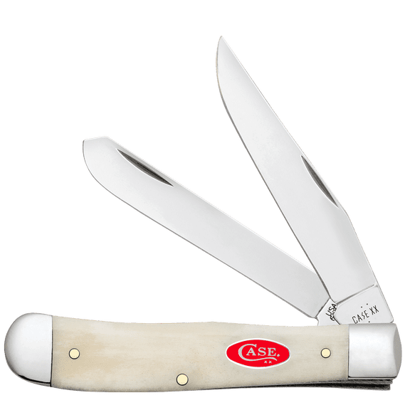 Case XX Knives Trapper Smooth Natural Bone Stainless Pocket Knife