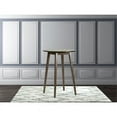 Round Wooden Bar Height Table