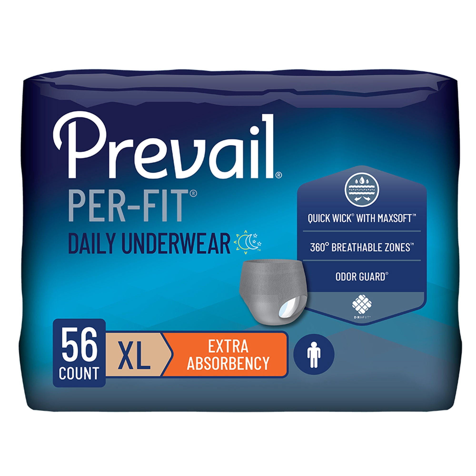 Prevail Super Plus Underwear, EXTRA-LARGE, Maximum Absorbency Pull