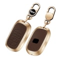 thumbnail image 5 of Zinc alloy+leather Key Cover Case For Honda C 4 buttons Accord Jade Crider Odyssey Civic CR-V HR-V VEZEL JAZZ Car Key Cover Case, 5 of 10