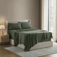 thumbnail image 2 of Lammaloe Twin Sheets Set, Hotel Style Deep Pocket 3 Piece Bed Sheets, Soft Microfiber Kids Bedding Set, Sage Green, 2 of 8