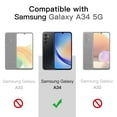 thumbnail image 2 of JETech Slim Fit Case for Samsung Galaxy A34 6.6-Inch, Soft TPU Thin Protective Phone Cover with Matte Finish, Shockproof (Black), 2 of 6