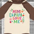 thumbnail image 4 of Inktastic Mimi and Papa Love Me Girls Long Sleeve Baby Bodysuit, 4 of 5