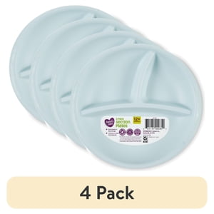 Parent's Choice 3-Compartment Section Plate, 3-Pack