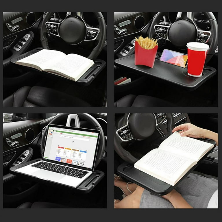 Car Steering Wheel Desk, Multi-functional Portable Car Laptop Table, Food Steering  Wheel Tray, Fits Most Vehicles Steering Wheels for Travels Driver 