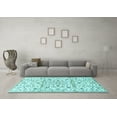 thumbnail image 3 of Ahgly Company Indoor Rectangle Persian Light Blue Traditional Area Rugs, 2' x 3', 3 of 4