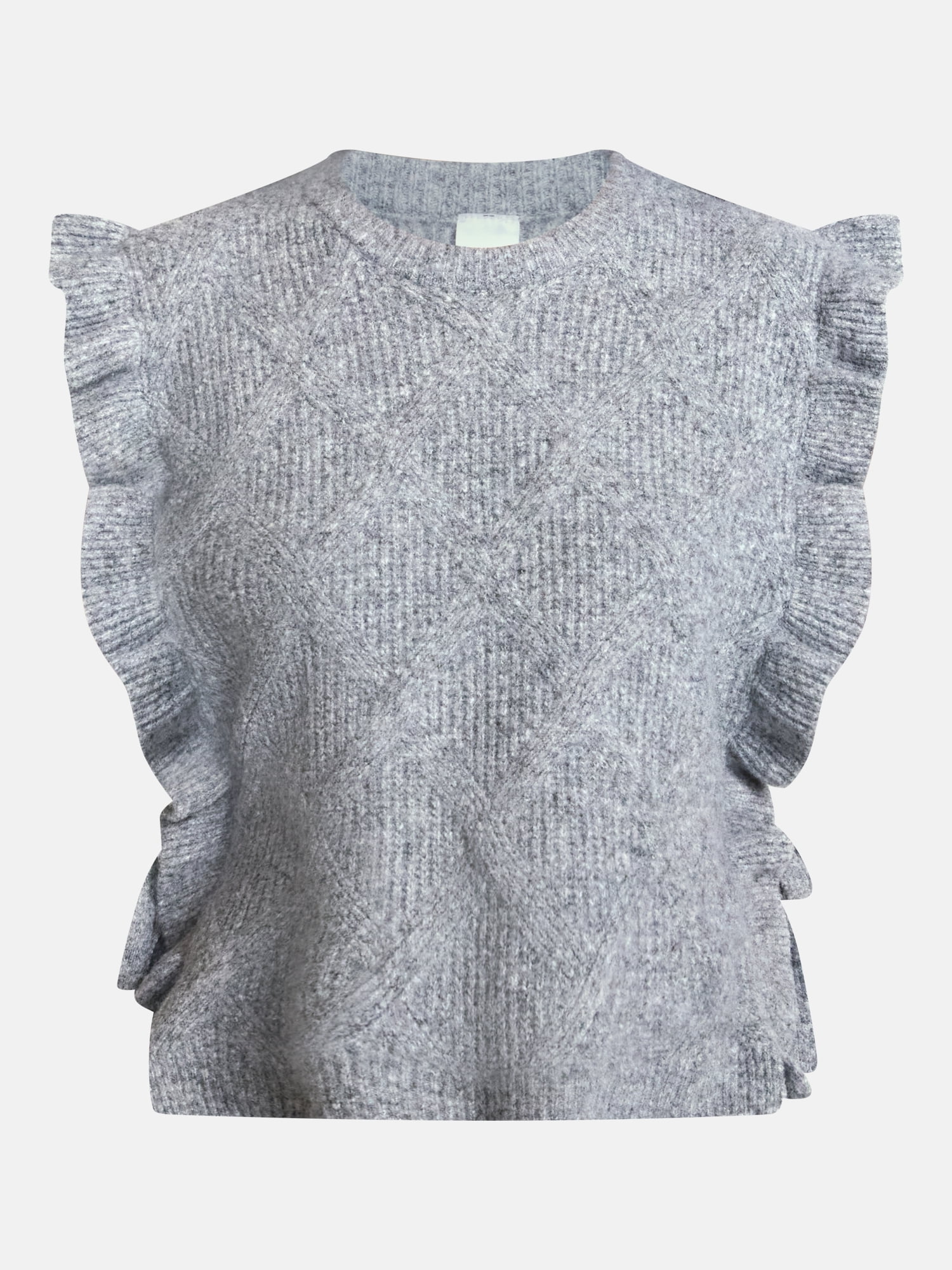 Scenario Women's Ruffle Sweater Vest, Sizes S-XXXL