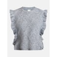 thumbnail image 5 of Scenario Women's Ruffle Sweater Vest, Sizes S-XXXL, 5 of 5