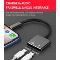 thumbnail image 2 of Dual Lightning Headphone Jack Adapter for Apple MFi Certified(2 in 1)for iPhone 14 13 Pro Max Aux Audio Charger Splitter for iPad Cable Dongle Lighting Double Port Charge Earphone Music Car Connector, 2 of 7