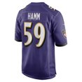 thumbnail image 3 of Men's Nike Malik Hamm  Purple Baltimore Ravens Team Game Jersey, 3 of 3