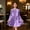 Purple, variant on ATOGUTA Girls Hoilday Dresses Kids Long Sleeve Party Birthday Prom Formal Fancy Midi Dress Size 5T-15, Pink