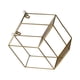 thumbnail image 5 of Estante de almacenamiento para decoración de pared con diseño hexagonal (dorado), 5 of 5