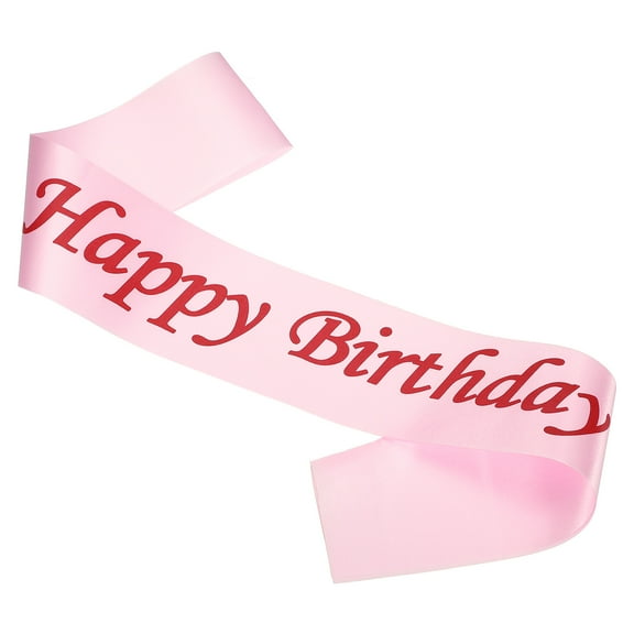 Uxcell Birthday Girls Sash, Birthday Sash for Women Satin Queen Princess Sash Party Decorations for Party Gifts Favors Pink