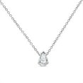 thumbnail image 2 of 14K White Gold 1/2 Cttw Pear Shape Lab Grown Diamond Solitaire Pendant 18" Necklace (F-G Color, VS2-SI1 Clarity), 2 of 5