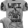thumbnail image 1 of Camiseta de entrenamiento completa con estampado 3D, divertida camiseta de gimnasio, camiseta de manga corta de algodón de alta calidad para hombre, camiseta de hombre duro, 1 of 5