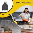 thumbnail image 2 of Unisex Kitchen Front Bolsets Delantal Grasa a prueba de ropa Chef cocinar BIB al aire libre BBQ Server Artist Bakery Restaurante Gadgets Negro Advancent HA010194-04, 2 of 6
