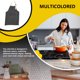 thumbnail image 2 of Unisex Kitchen Front Bolsets Delantal Grasa a prueba de ropa Chef cocinar BIB al aire libre BBQ Server Artist Bakery Restaurante Gadgets Negro Eigraketly HA010194-04, 2 of 6