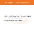 thumbnail image 2 of Max Advanced Brakes - Brake Kit for 2010 2011 2012 Hyundai Tucson FWD 2011 Kia Sportage FWD Front and Rear Replacement Geomet Coated Disc Brake Rotors and Ceramic Brake Pads, 2 of 9