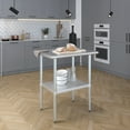 thumbnail image 6 of AmGood 24 in. x 30 in. Stainless Steel Table | Metal Utility Kitchen Prep Work Table | NSF, 6 of 9