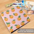 thumbnail image 4 of FORMRS 3 Ring Photo Album 4"x6" Self Adhesive Large Capacity PU Leather Cover, Cute Oranges, 4 of 8