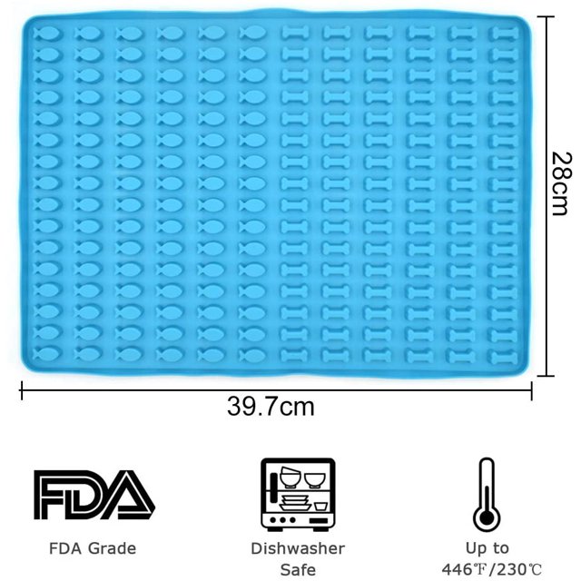 Molde con forma de hueso de perro YUESEN Molde de silicona Chocolates Mini molde para hornear antiadherente para pasteles, galletas, dulces, pasteles de chocolate, decoración de pasteles Vhermosa YQ-1365