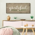 thumbnail image 2 of Stupell Industries Grateful Wood Textured Family Word Design Canvas Wall Art by Jennifer Pugh, 2 of 6
