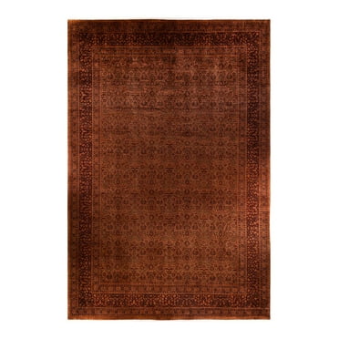 Solo Rugs Overdyed, One-of-a-Kind Hand-Knotted Area Rug - Gold, 11' 10" x 17' 7"