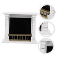 thumbnail image 4 of Greenadscape White Mini House Fireplace Model with Delicate Craftsmanship for Decorative Use and DIY Projects 3.5 x 2.8 x 2.2 inches, 4 of 8