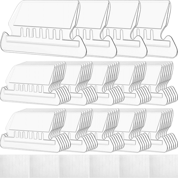 XINNAISI 3 inch File Folder Labels File Folder Tabs with Inserts Labels Plastic Clear for Hanging Folders, 100Pcs