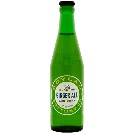 Boylan Ginger Ale Soda, 12 fl oz (24 Glass Bottles)