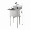 thumbnail image 2 of TRINITY EcoStorage® Stainless Steel Utility Sink w/ Faucet, NSF, 2 of 4