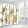 thumbnail image 2 of Yellow And Gray Flower Shower Curtain Set, Farmhouse Shower Curtains For Bathroom, Rustic Shower Curtain, Yellow Sunflower Shower Curtain Waterproof Fabric Shower Curtain 72x72 Inch(With 12 Hooks), 2 of 6