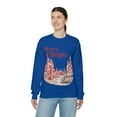 thumbnail image 7 of Merry Bright Christmas House Gift Unisex Heavy Blend™ Crewneck Sweatshirt, 7 of 7