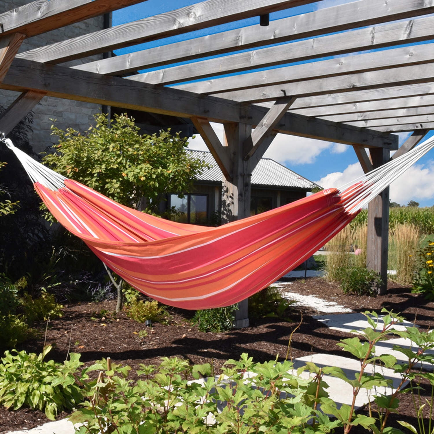 Vivere Double Cotton Brazilian Style Hammock -Mimosa