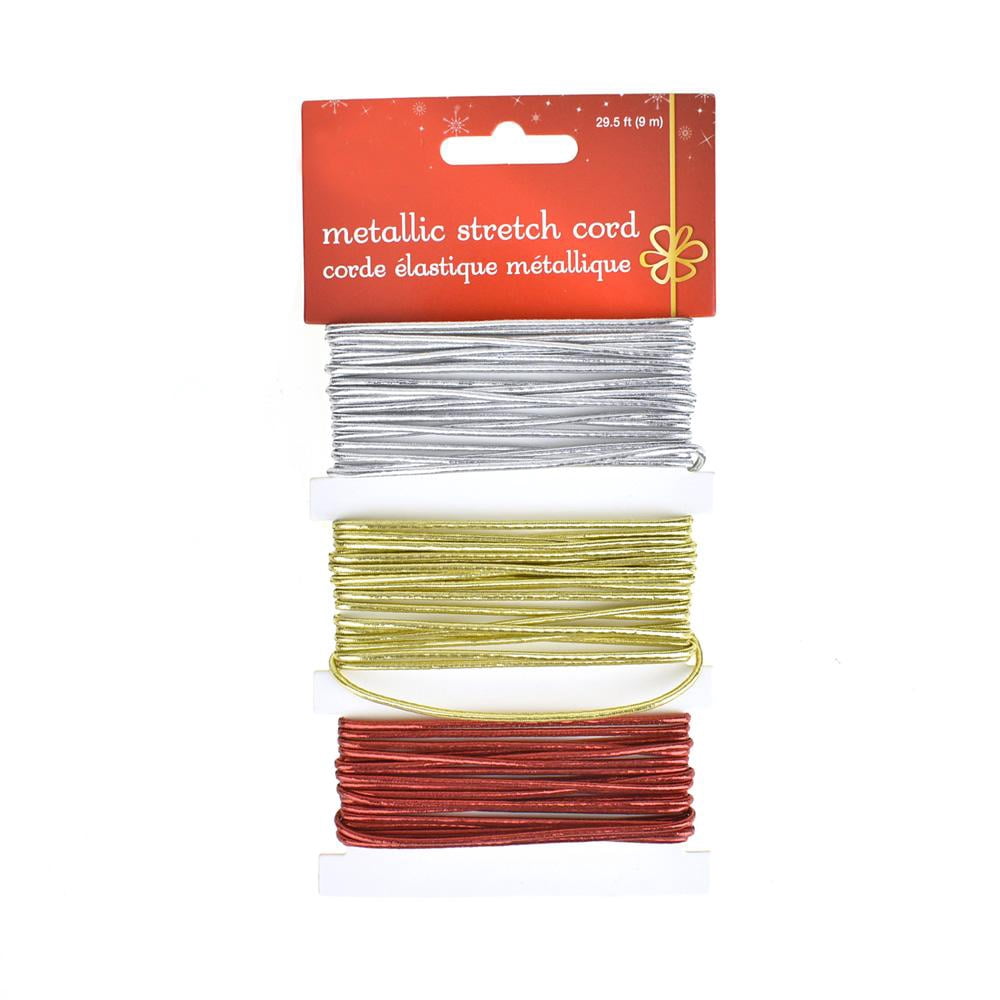 Holiday Stretch Cord Ribbon, 3-Piece, 29-Feet - Walmart.com