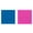 Blue + Fuchsia, variant on SEIWEI 100 Sheets Translucent Sticky Notes with Lines PET Translucent Sticky Notes 2 Colors Annotation Tags (Blue + Fuchsia)