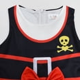 thumbnail image 3 of Girls Pirate Dress Bowknot Sleeveless Buccaneer Princess Dress Up, 3 of 7