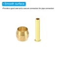 thumbnail image 4 of Uxcell 80Pcs 4mm ID x 3mm OD Hose Tube Brass Ferrule Brass Compression Insert Fitting Assortment Kit, 4 of 7