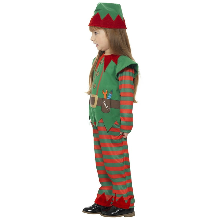 Elf Toddler Costume Kids Red Green Elf Toddler Costume Kids Red Green