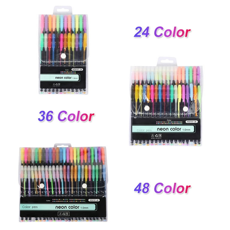 Color Pens Gel Pen Material  Refill Gel Pen Pastel Neon - Paint By Number  Pens & Brushes - Aliexpress