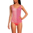 thumbnail image 3 of Lands' End Women's Long Chlorine Resistant Adjustable Underwire Tankini Swimsuit Top, 3 of 3