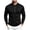 Black, variant on ZIXKCGDSE Men's Long Sleeve Henley Shirts Comfortable Breathable Pullover Tops Going Out Size M