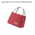 thumbnail image 4 of Soidarity Bolsa de almacenamiento para almuerzo de Camping de tela Oxford, organizador de alimentos con aislamiento térmico, bolso de estudiante, caja Kits de desorden para acampar Vino rojo Largo Soidarity OD023460-04, 4 of 6