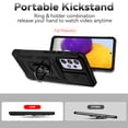 thumbnail image 2 of JTCASES for Samsung Galaxy A53 5G Case, Heavy Duty Protection Magnetic Car Mount Rotating Stand [Slide Camera Window] Rugged Shockproof Anti-fall Shell for Samsung A53 5G, Black, 2 of 9