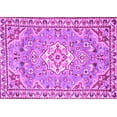 thumbnail image 1 of Ahgly Company Indoor Rectangle Medallion Purple Traditional Area Rugs, 7' x 9', 1 of 4