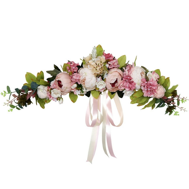2pcs Floral Wedding Arch Flowers Swags Kit for DIY Artificial Peony Gr – If  you say i do
