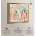 thumbnail image 2 of Color Symphony I Canvas Spring Abstracts by Art Remedy, Gold Frame, 40" x 40", 2 of 7