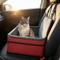 thumbnail image 4 of Portable Puppy Dog Car Seat, Dog Booster Seat for Small Dogs (Up to 20 lbs) - Portable Puppy Car Seat with Thick Cushion and Storage Pockets, 4 of 7