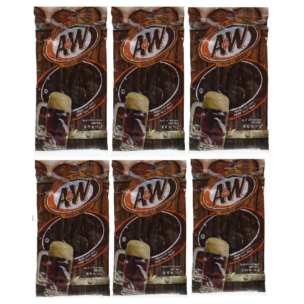Kenny's A&W Root Beer Crush Licorice Twists 6 Pack